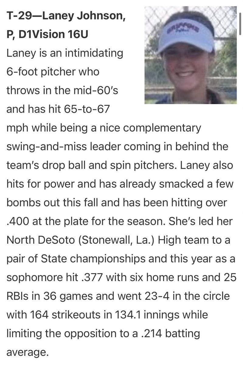 Thank you <a href="/ExtraInningSB/">EXTRA INNING SOFTBALL</a> for ranking me!