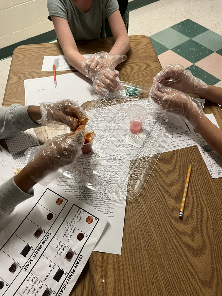 kennanphipps's tweet photo. Great day in 5th grade at @freedomvolusia testing whether ketchup or dish soap cleans a penny better! Getting ready for science project season! π§¬π₯Όπ§ͺ #FA22Interns #VCSscientists https://t.co/XuzvgQAql8