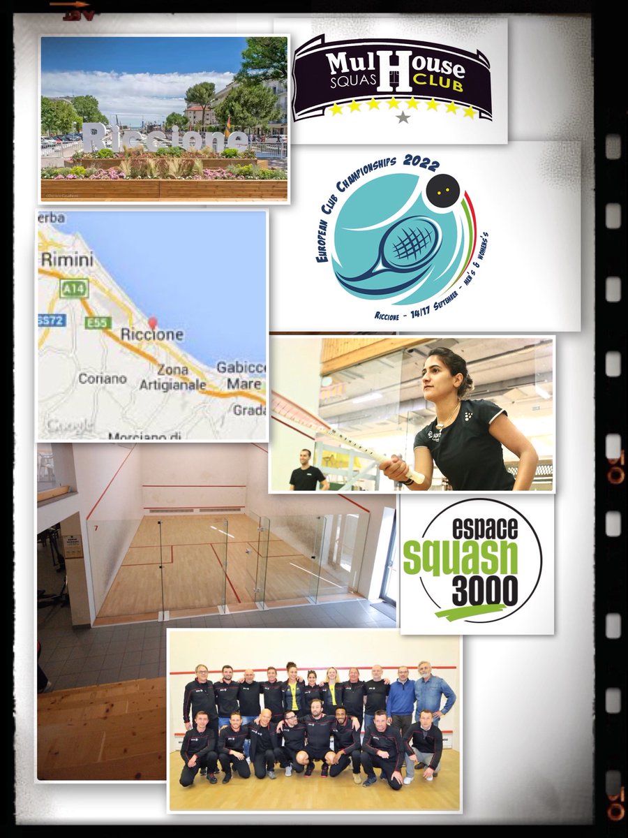 MULHOUSE SQUASH CLUB 
Après de nombreuses participations dans les années 2010, les équipes masculine et féminine de Mulhouse vont à nouveau disputer la Coupe d'Europe des clubs. Ce sera du 14 au 17 septembre à Riccione (Italie).