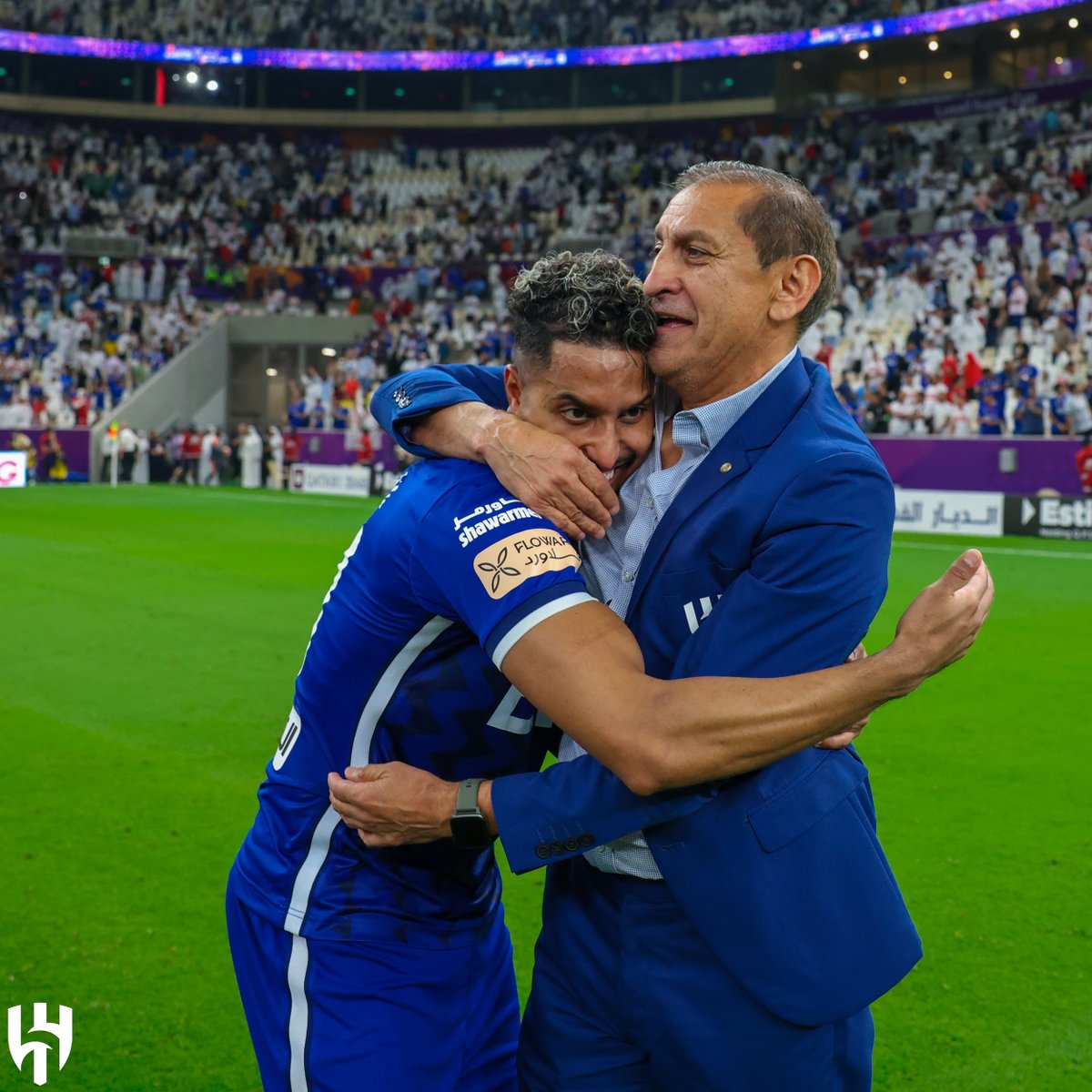 Alhilal_EN's tweet photo. 📸 Celebrations have already started 💙
#AlHilal 🔝
#LusailSuperCup 🏆 https://t.co/rYOEr9nuw7