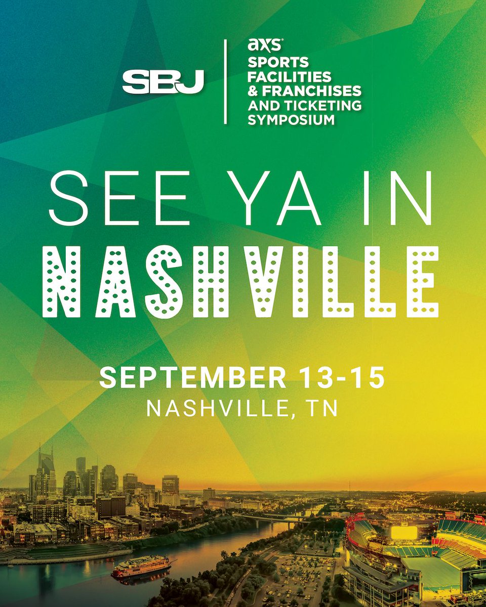MegMeisse's tweet photo. Heading to Nashville this weekend to attend the 2022 @axs Sports Facilities & Franchises & Ticketing Symposium next week! If you're in town, would love to connect! ๐ค
#SportsBiz #SBJSFF https://t.co/rI4DdYlCkt