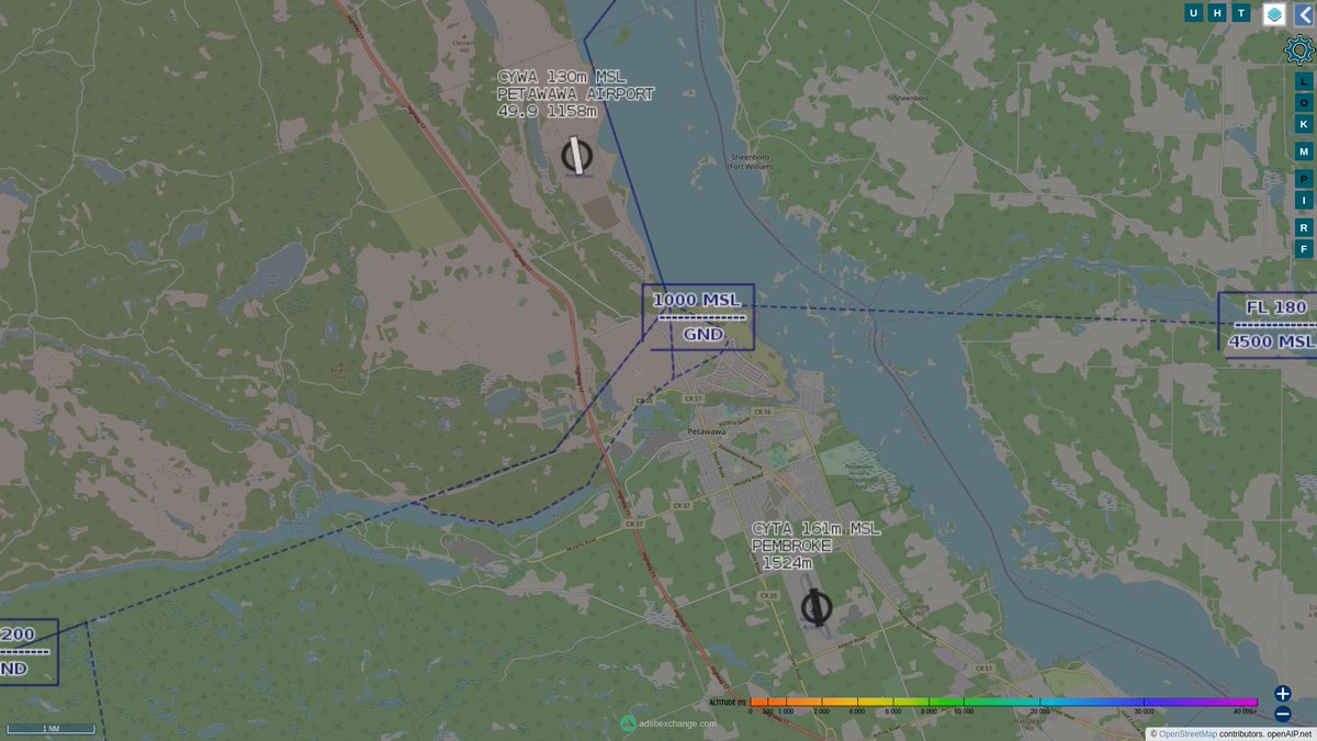 steffanwatkins's tweet photo. That brings the choices down to two likely airports suitable for three as of yet unidentified #CANSOFCOM spook-ISR King Airs:
#CYTA Pembroke's runway would be suitable, but it's off-base.
#CYWA Petawawa is suitable for helicopters, and King Airs can land on anything flat...🤔 https://t.co/BnB14oT1zB