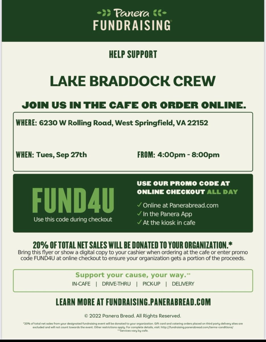 Come out and help support the Lake Braddock Crew!