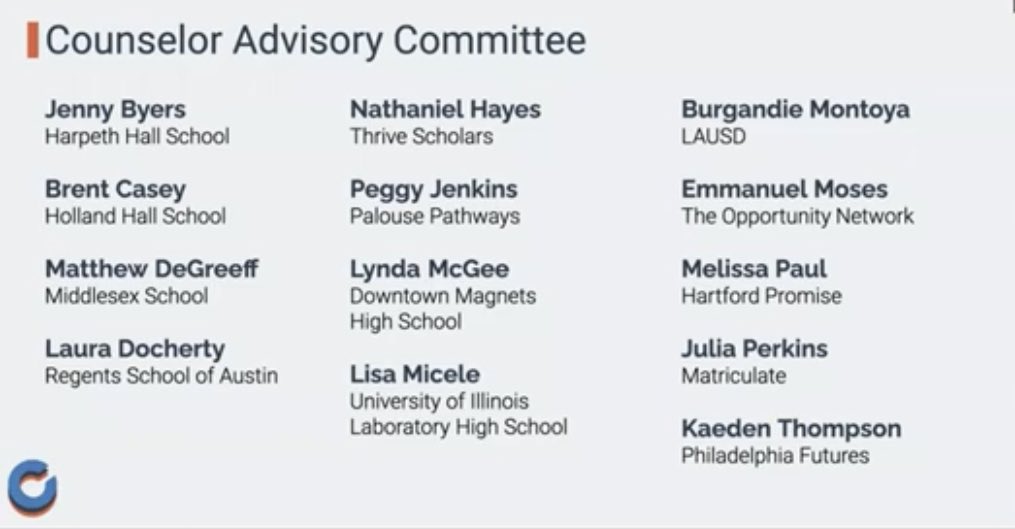 Honored to be a part of this advisory group working with <a href="/mycoalition/">Coalition for College</a> to 🎓challenge inequities 🎓 foster inclusivity 🎓 empower students