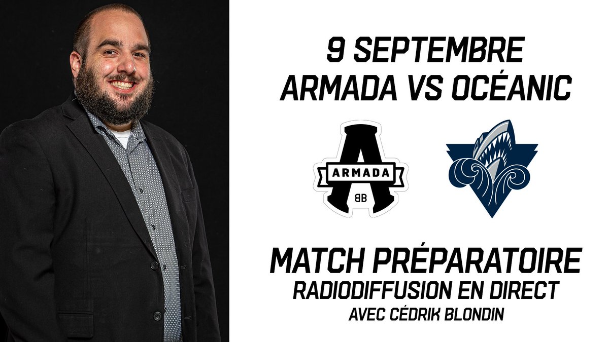 RADIODIFFUSION | 9 SEPTEMBRE 🎙

Bonne nouvelle! Le match de ce soir sera radiodiffusé en direct sur notre page Facebook ce soir dès 19h.

Soyez-y en compagnie de notre descripteur <a href="/cedrikblondin/">Cédrik Blondin</a>!

« Et compteeeeeeee! 🚨 »

#BleedBlack