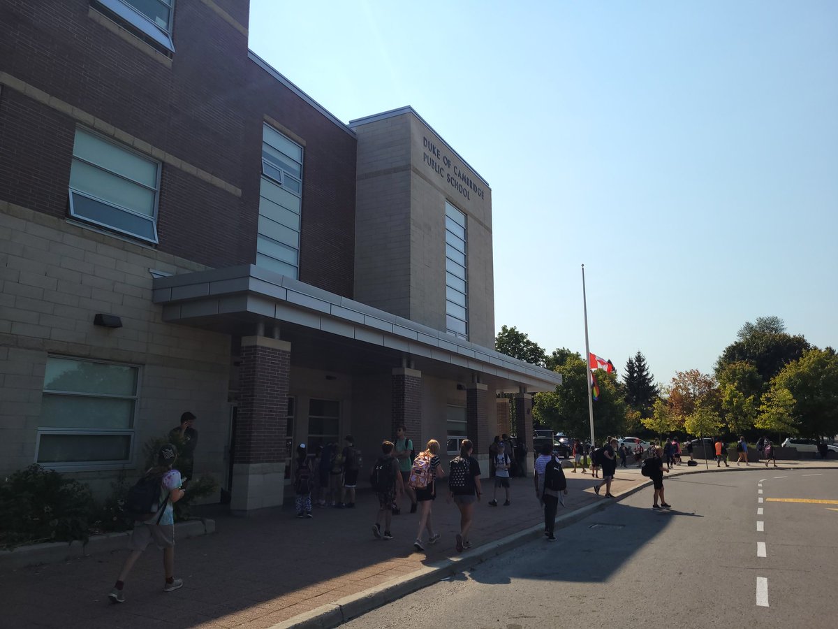 TheDukeofC2013's tweet photo. It's official ... First week is done Dragons!!! It was so great seeing your smiles, getting to know new faces and hearing the excitement in the halls again. Have a great weekend Dragons and look forward to seeing you at the Duke Family Night and Open House Sept. 15th #DOCROCKS https://t.co/iZIMTgLkg9