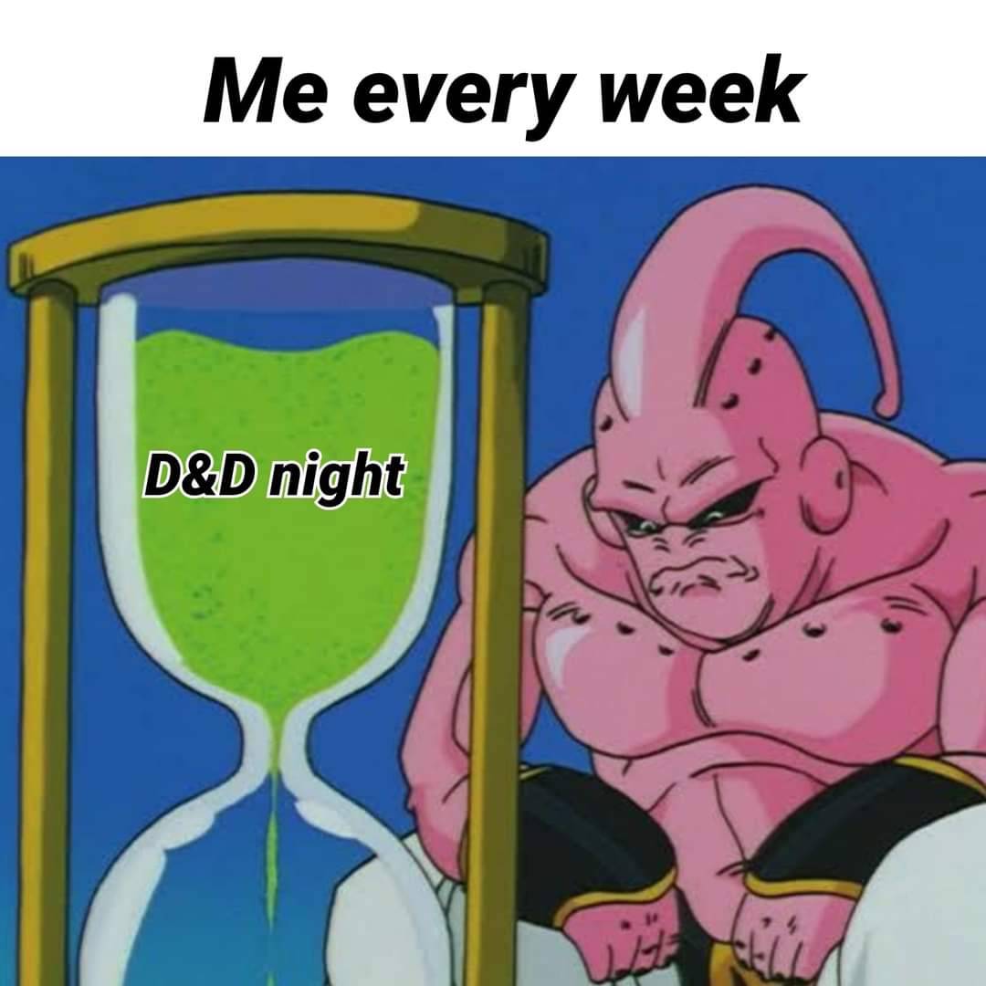 Warlockdnd's tweet photo. Anyone else end a session and then immediately start counting he days til the next? #dnd https://t.co/kX8QRX1Lg1