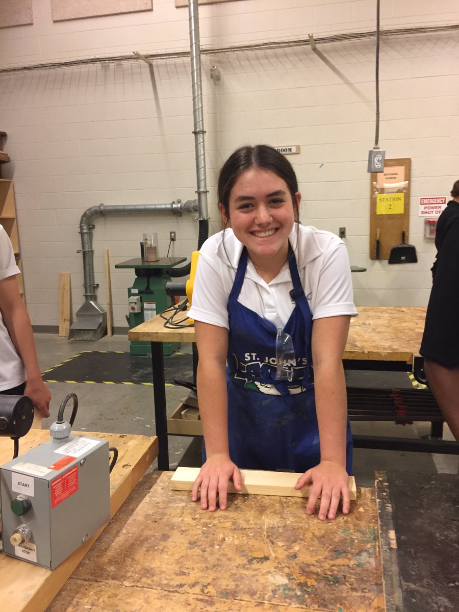 Why is Talia all smiles during ⁦<a href="/SJCEagles/">St. John's College</a>⁩ Construction class ? Because she loves ❤️Tech Ed ⁦<a href="/SJCTechEd/">SJC Technology Department</a>⁩ 
Her smile says it all @👍😎⁦<a href="/skillsontario/">Skills Ontario</a>⁩ ⁦<a href="/OYAPbhncdsb/">OYAP BHNCDSB</a>⁩ ⁦<a href="/SjcCoop/">Sjc Coop</a>⁩ ⁦<a href="/Skills_Canada/">Skills Canada</a>⁩