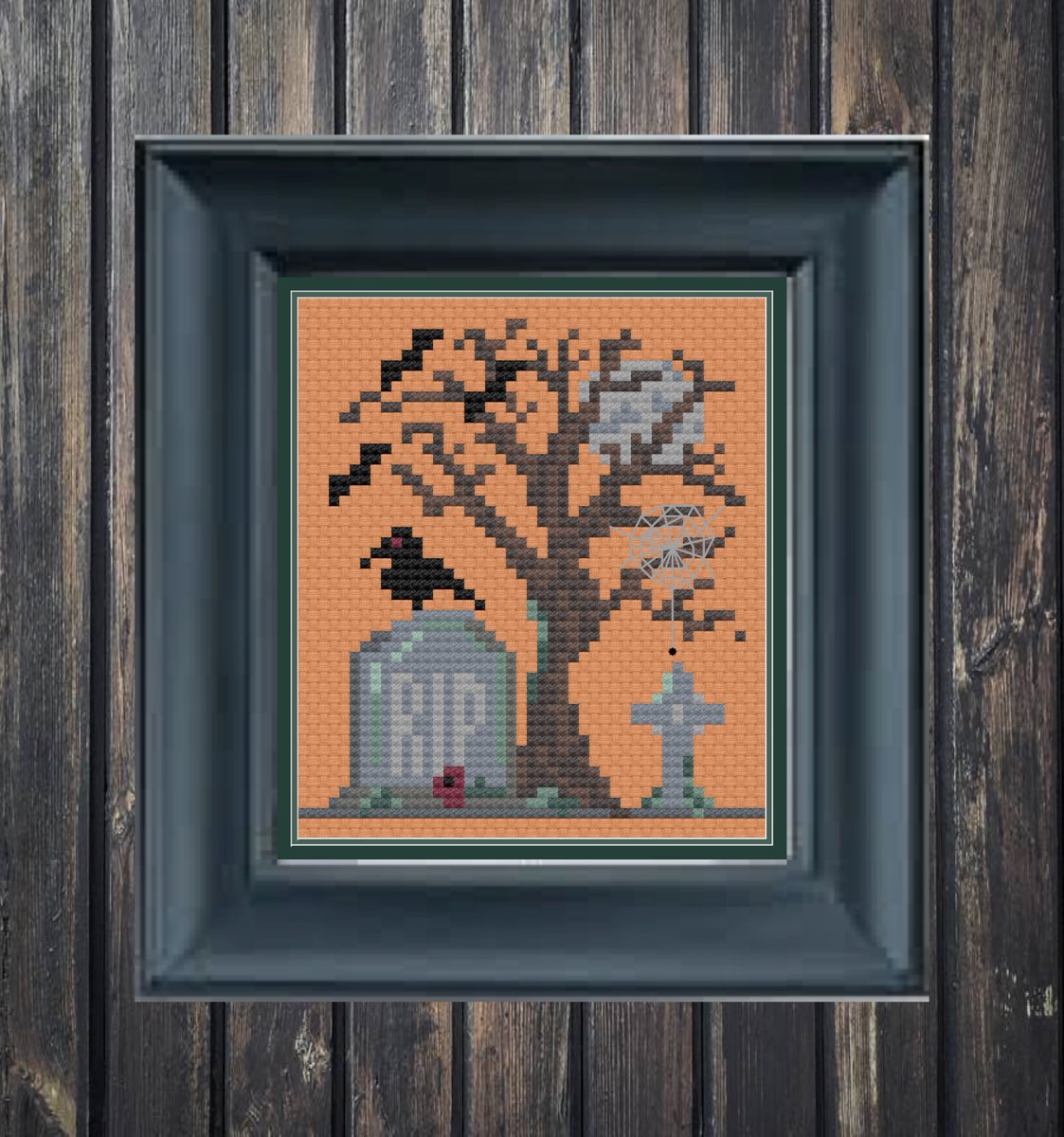 GothXStitch's tweet photo. I just added a new #crossstitch design to my Ko-fi!
"ONE BLACKBIRD" with Bats, Spider Web, Moon, Graveyard, Haunted Tree Goth Cross Stitch pattern PDF 4" #GothStitch #gothXstitch
https://t.co/S5gyQYU0gF https://t.co/GDpPc6yfJl