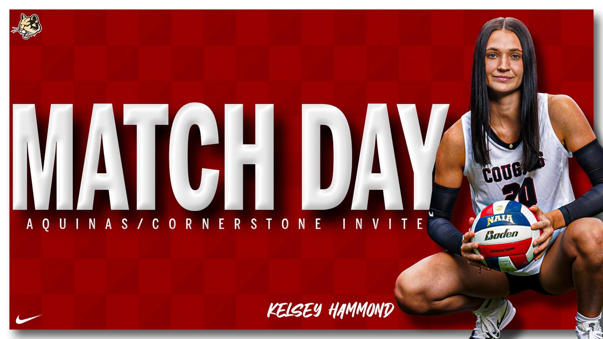 Ｍａｔｃｈ Ｄａｙ

📍Grand Rapids, Michigan
🏟 Sturrus Center

Match 1️⃣
⏱ 11:00 AM
🆚 Judson University 
📺 bit.ly/3TV909Q 
📊 bit.ly/3twXwMM

Match 2️⃣
⏱ 1:00 PM
🆚  Aquinas University 
📺 bit.ly/3TV909Q 
📊 bit.ly/3twXwMM

#RollCougs