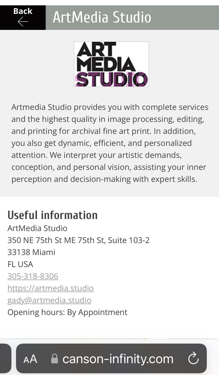 artmedia_studio's tweet photo. Couldn’t be more proud of your work Gady Alroy at ArtMedia Studio | Gallery, you are   now  part of the Certified Canson Infinity Studios network, way to go!! Congratulations for this new achievement!
Loving your work definitely gives you back.
 #art

https://t.co/rj6YZgijBa https://t.co/a9fMaZ5Izr