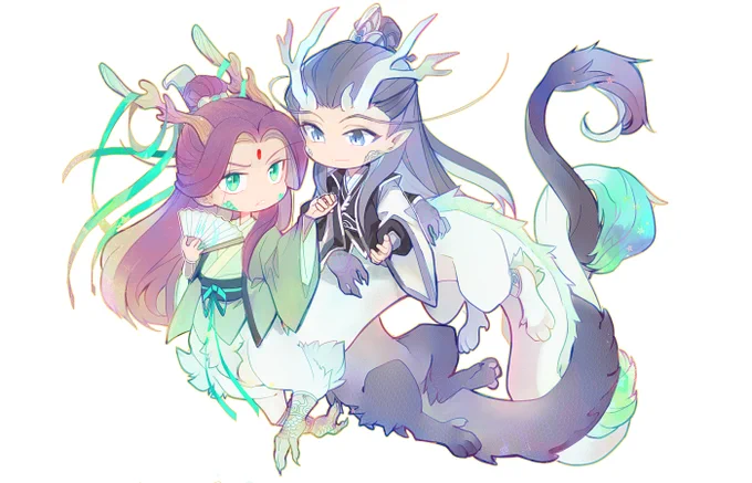 Couldn't pass up a Dragon AU. #qijiuweek2022 #qijiu #七九 