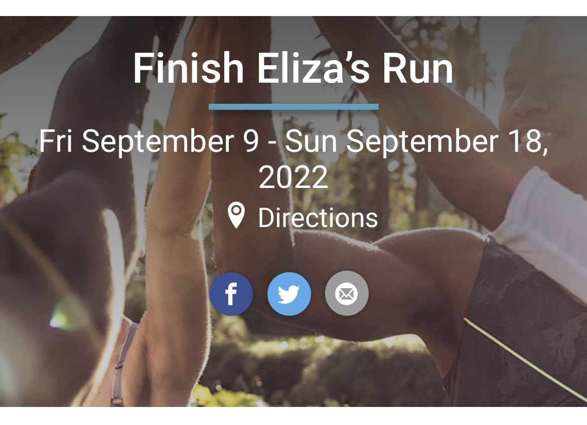 marissacosta10's tweet photo. We #RunForLiza 💗💜 We finished her run this morning because one week ago today, she was not able to. It was way more than a run 🙏 https://t.co/Zj98xNiVAf