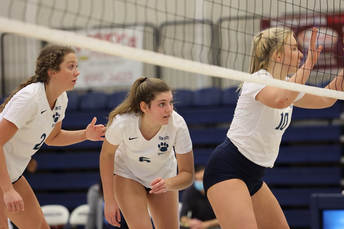 PSBehrend's tweet image. The #Behrend women’s volleyball team hosts the Behrend Invitational tonight and tomorrow in Junker Center. The Lions face SUNY Oswego at 7 p.m. Come and show your support!