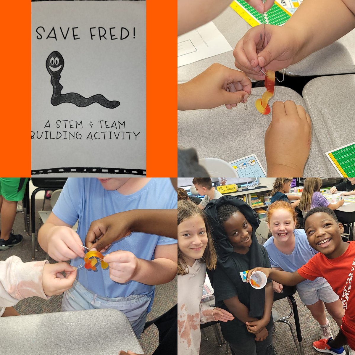 Working together to help save Fred! Amazing teamwork and problem solving! <a href="/myLSPS/">Lake Shore Public Schools</a> <a href="/VioletAllStars/">Violet Elementary School</a>