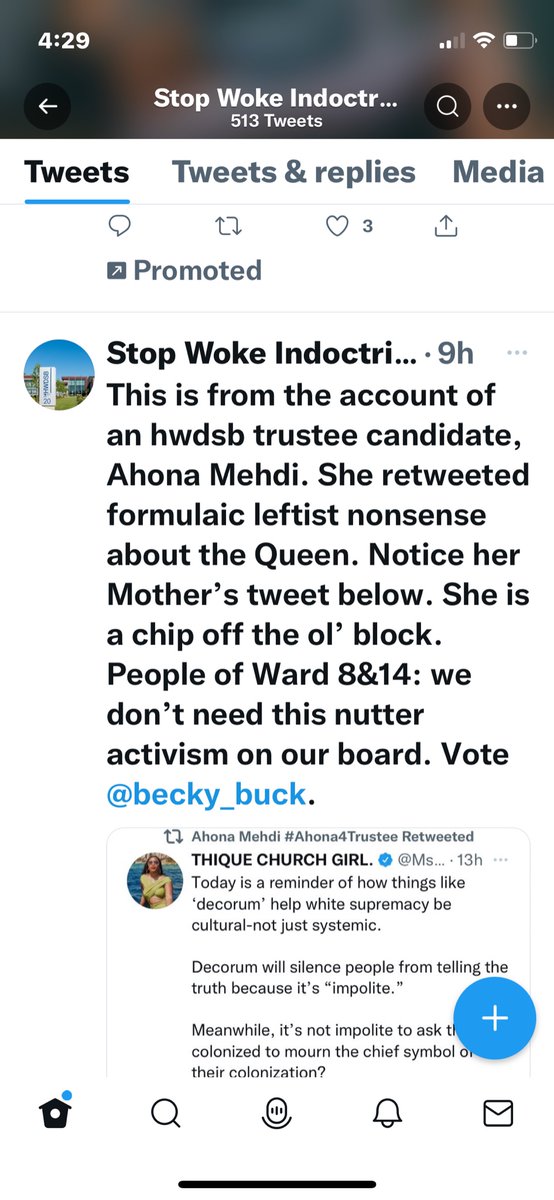 EquityNetworkD's tweet image. It’s official. Trustee @becky_buck  who was named in the 3rd party report about her racism has garnered the ENDORSEMENT of ‘Stop Woke Indoctrination’. This is the hurt racialized &amp;amp; marginalized students/staff have been yelling themselves hoarse about. Check the “hateform” 
⬇️⬇️⬇️