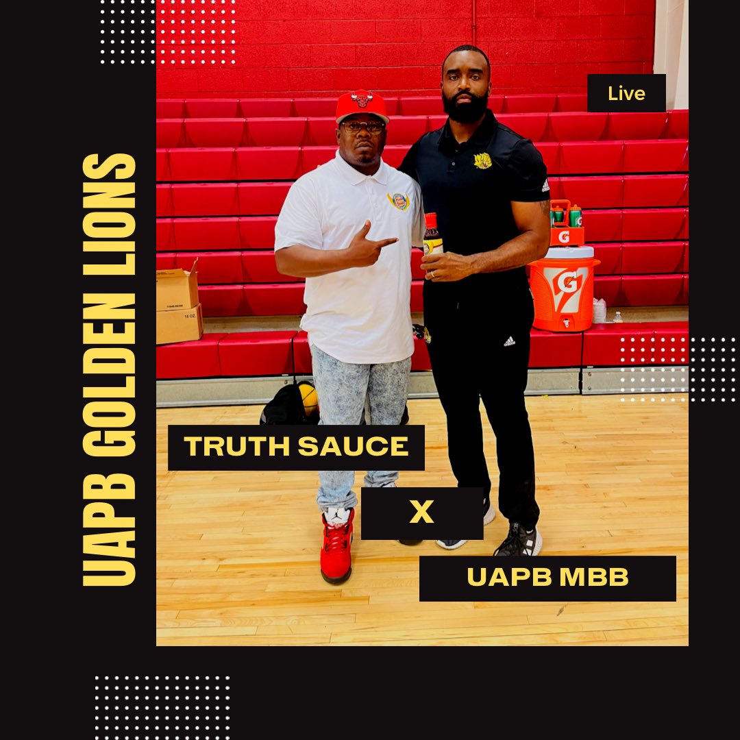 truthsauce2's tweet photo. 🔥BREAKING NEWS🔥 Truth Sauce IS NOW AN OFFICIAL PARTNER OF THE UAPB GOLDEN LIONS MENS BASKETBALL TEAM THIS PARTNERSHIP WILL HELP BRIDGE THE GAP OF SEVERAL COMMUNITIES IN THE HEART OF ARKANSAS ❤️🤞🏽

#GodIsAmazing ￼
#GoGetTheSauce￼
#Truth @UAPBLionsMBB @SolomonBozeman @OnlyCRob https://t.co/PBmDgrcSdQ