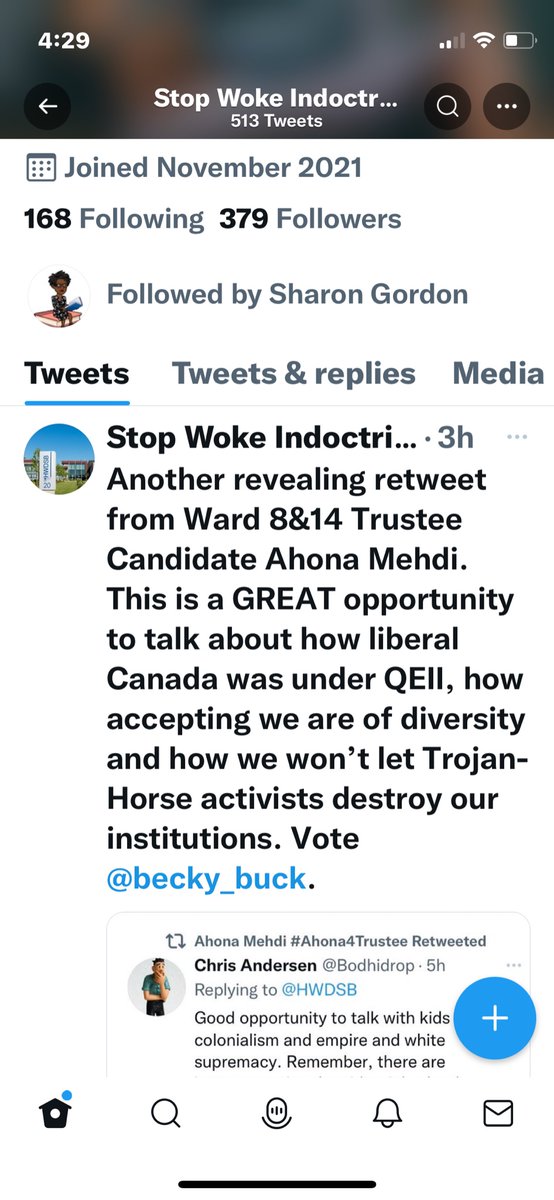 EquityNetworkD's tweet image. It’s official. Trustee @becky_buck  who was named in the 3rd party report about her racism has garnered the ENDORSEMENT of ‘Stop Woke Indoctrination’. This is the hurt racialized &amp;amp; marginalized students/staff have been yelling themselves hoarse about. Check the “hateform” 
⬇️⬇️⬇️