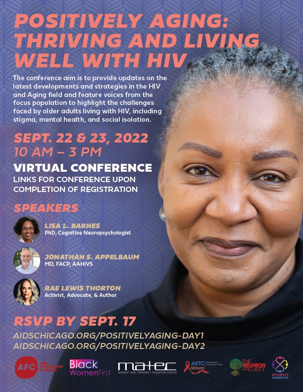 Brinda Emu (@brindaemu) on Twitter photo Two-part Educational symposium (Virtual) sponsored by AIDS Foundation Chicago that addresses critical issues surrounding HIV and Aging. Register to attend. <a href="/AIDSChicago/">AIDS Foundation Chicago</a> Two-part Educational symposium (Virtual) sponsored by AIDS Foundation Chicago that addresses critical issues surrounding HIV and Aging. Register to attend. <a href="/AIDSChicago/">AIDS Foundation Chicago</a>