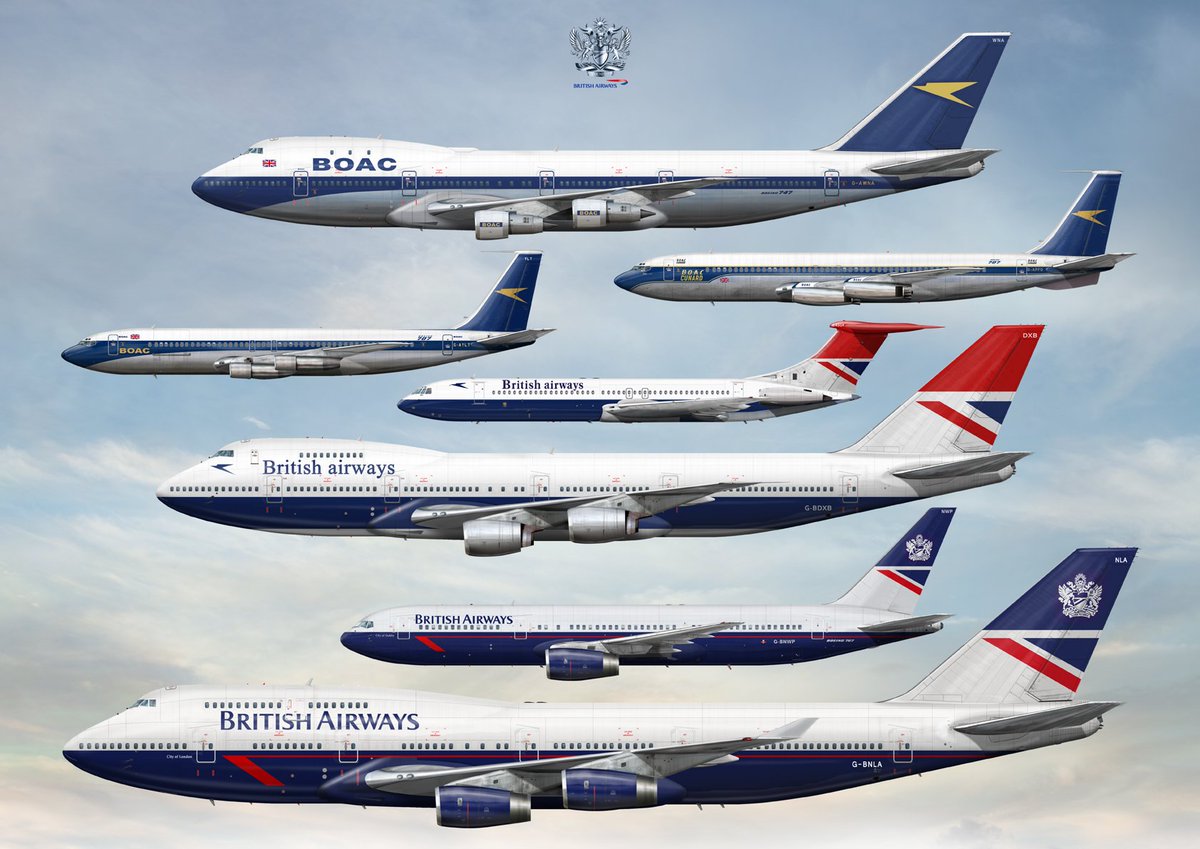 Custom career artwork completed for a #boac and <a href="/British_Airways/">British Airways</a> former Captain who flew classics like the #vc10 #boeing767 #Boeing707 and classic #Boeing747. #aviation #avgeek #pilotlife
Requests: nick@airlinersillustrated.com
Learn more: AirlinersIllustrated.com