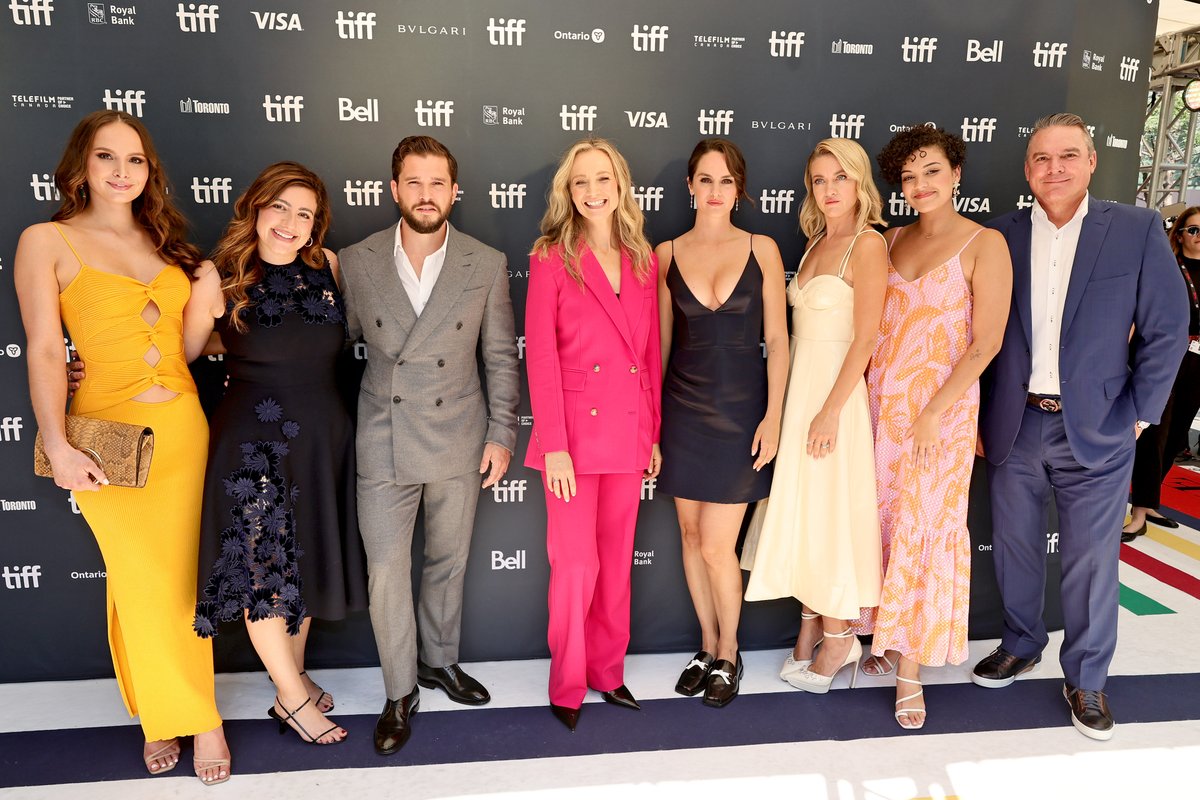 Noémie Merlant (<a href="/NoemieMerlant/">noemie</a>), Kit Harington, Bess Wohl (<a href="/BessWohl/">.</a>), Camila Canó-Flaviá, Meredith Hagner, Alex Saks, Lauren Beveridge, and Brett Beveridge at the World Premiere of BABY RUBY. #TIFF22

📸: Getty/Matt Winkelmeyer
