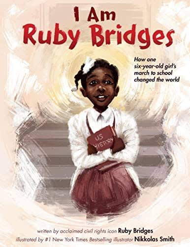 EBONY's tweet photo. Civil Rights icon Ruby Bridges was the first Black student to attend an All-White school in 1960, and now she is releasing a children's book speaking on her experience from the eyes of her six year old self 🔥 https://t.co/W9EQFQNf0L