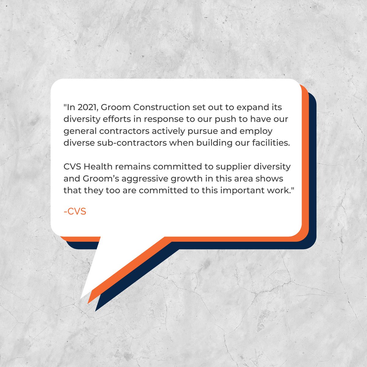 Groom_co's tweet photo. Thank you CVS, employing a diverse workforce is of upmost importance to us. #TogetherWeCan https://t.co/EKHF1riLMr