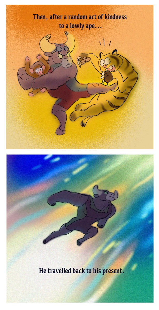 evantickles's tweet image. I had a dream about Bison-Man.