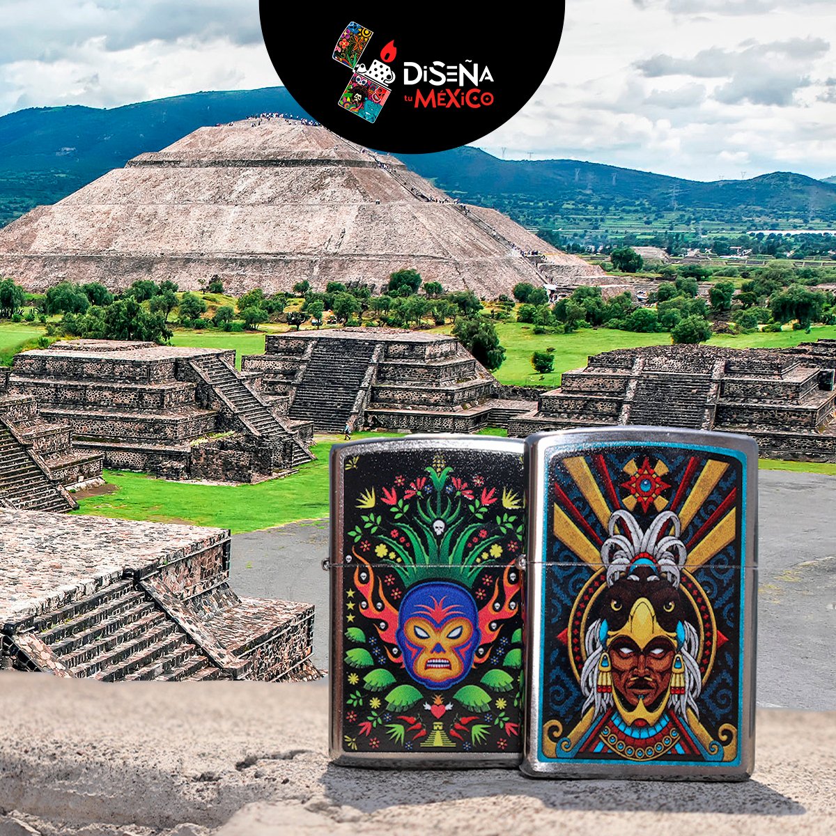 DiseniaTuMexico's tweet photo. Las ancestrales pirámides Mexicanas.❤️
.
Son tan imponentes 💥 que debían estar en nuestra colección 👉 Diseña tu México 2022
.
¿A cuáles pirámides llevarás tu Zippo?🤓 https://t.co/r3cnssKJm0