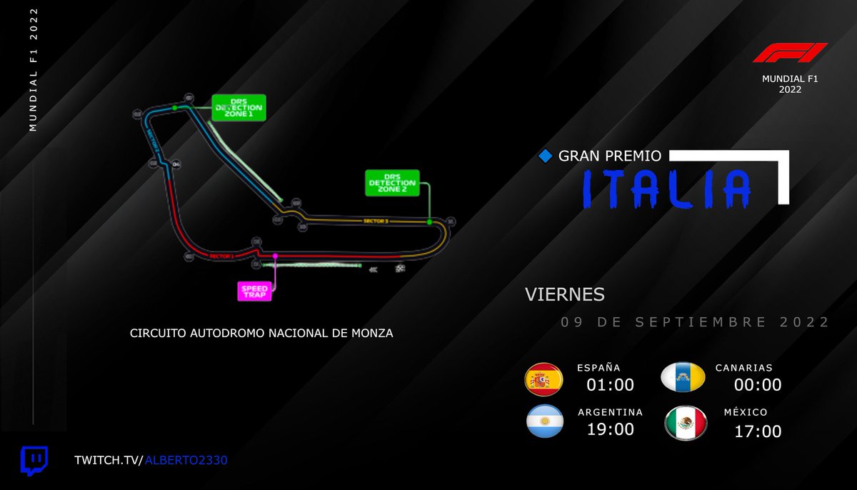 talberto2330's tweet photo. ESTA NOCHE VOLVEMOS AL F1!!!
🔥GRAN PREMIO ITALIA CON LA ESCUDERÍA DE ALFA ROMEO🔥
NO TE LO PIERDAS 👇👇👇
 https://t.co/SRjEVPExOm https://t.co/oIZAOKqel4