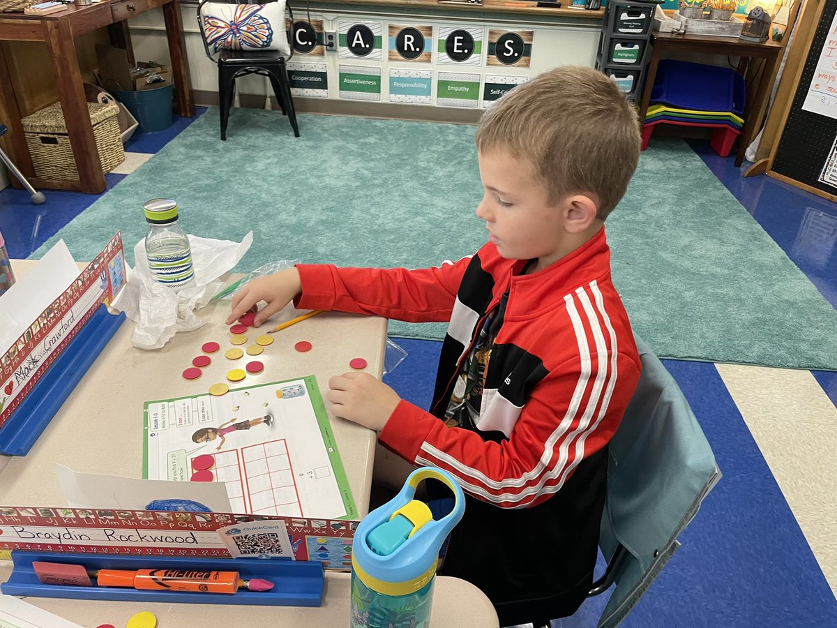 Our new <a href="/SavvasLearning/">Savvas Learning</a> enVisions math program uses engaging materials and hands on manipulatives to teach math concepts. 2nd graders <a href="/PortByronCSD/">Port Byron CSD</a> used counters to show addition on a tens frame today! #GoPanthers