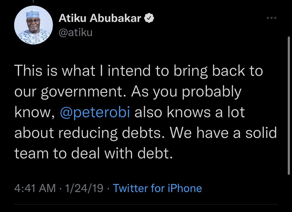 General_Oluchi's tweet photo. Even your candidate knows that Peter Obi is the real deal! Here is a tweet from Atiku talking about Peter Obi. https://t.co/bD14p9UQ7E