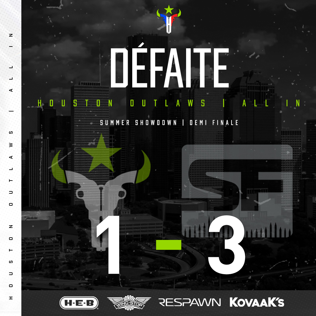 OutlawsFR's tweet photo. 🟢 Bravo aux @SFShock_FR pour cette victoire. Malgré un léger sursaut, nous n'avons pas pu créer l'exploit face à l'une des meilleures équipes du championnat.

Cependant, nous sommes reversés dans le Lower Bracket, tout est encore jouable !

#AnteUp #OutlawsNation | #OWL2022 https://t.co/6ksHRtdiq9