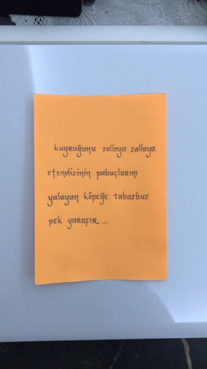 Tabasbus sezonunu açtın. Allah tamamına erdirsin 🤬