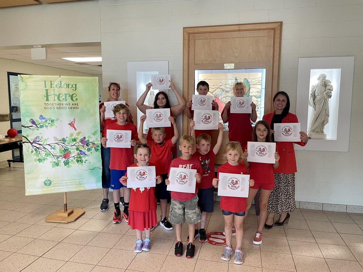 gerber_heather's tweet photo. September is FASD Awareness Month. Today CDSBEO staff and students wore red and/or red shoes 👠 to support Building Strengths and Abilities. @CDSBEO #CanFASD https://t.co/4jsrb6XYnQ