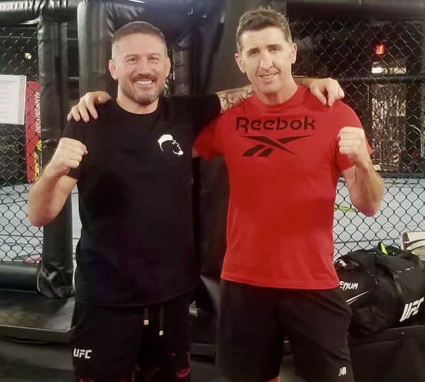 Great collaboration for the ⁦<a href="/JohnnyWalker/">Johnny  Walker</a> scrap⁩ at #UFC279 - ⁦<a href="/packycollins/">Packie Collins</a>⁩ &amp; ⁦<a href="/John_Kavanagh/">Coach JK</a>⁩ 2 of Ireland’s finest! #GoJohnnyGoGoGo 👊☘️🇮🇪