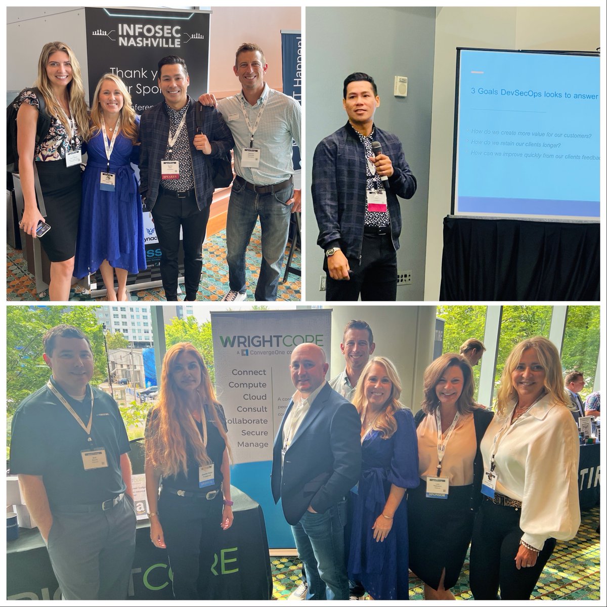 wrightcoreinc's tweet photo. Great day at #InfoSecNashville! Thanks to @ISSA_MidTN for organizing such a great event. @wrightcoreinc @Forescout @Converge_One @sophatchev #DevSecOps #MakeITWright #InfoSec #CISO #CyberSecurity https://t.co/9xR0SfUIZK