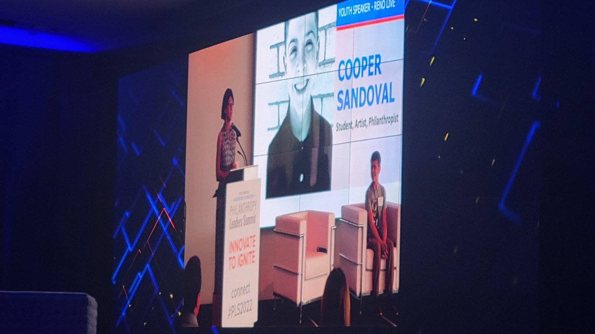 trfdotorg's tweet photo. This morning, TRF founder @benamckee served as the keynote speaker and #TRFAmbassador Cooper spoke about his fundraising efforts on behalf of charities including TRF at the @MoonridgeGroup Philanthropy Leaders Summit. Thanks Ben and Cooper! 💜 https://t.co/xbRDY3vh1z