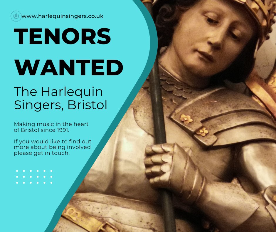 Would you like to sing music that spans over 5 centuries with one of Bristol's friendliest choirs? We're looking for new members to join us this year, so please get in touch. We meet Monday evenings at 7.30 in the city centre and perform several concerts a year.
Check our website