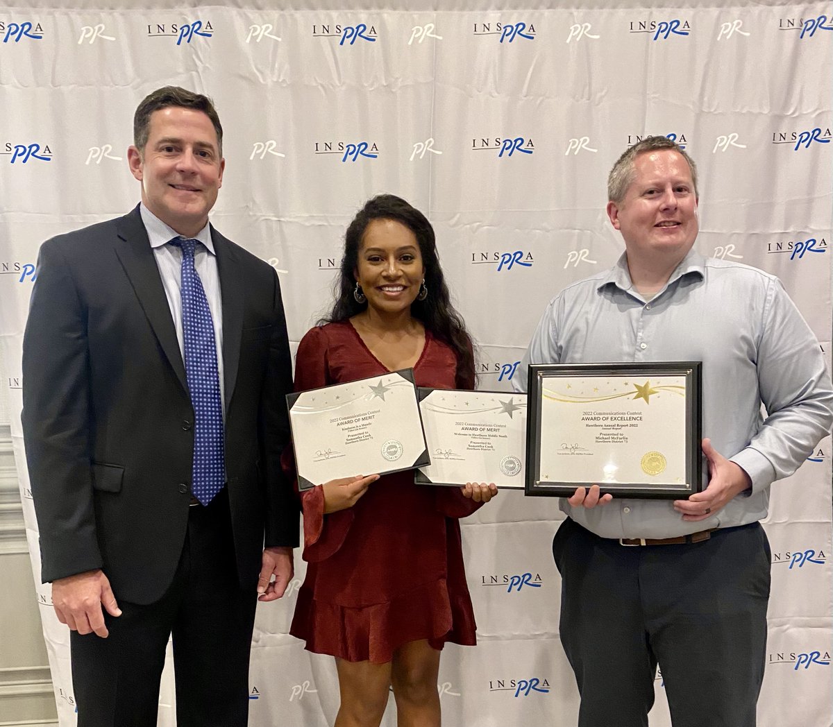 We have an award winning communications team over at <a href="/District_73/">Hawthorn District 73</a>🏆 Congratulations to Michael McFarlin and Samantha Cook for being recognized for the hard work you guys put in to help make D73 so awesome! 

Shout out to <a href="/NSPRA/">NSPRA</a> for hosting such a wonderful event! 

Go Eagles!