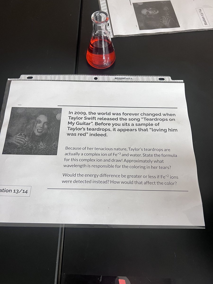 MrsChristinKey's tweet photo. Visited IB HL Chemistry today!  Ms. Fischbach designed a creative, innovative review activity. Loved seeing the students so engaged in their learning!  Loved the table of random items for students to get to know you as well!
#westwoodib #wearewestwood #hlchemistry https://t.co/vKtW3CkfIP