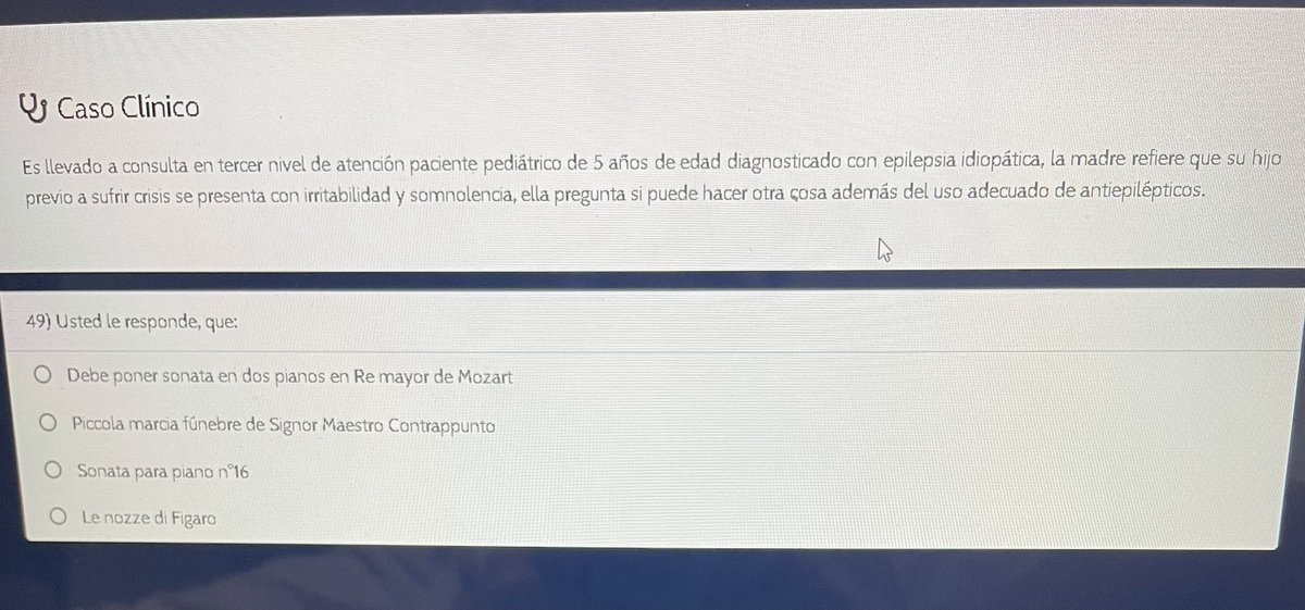 fernandaa_ana's tweet photo. Si esta pregunta viene en mi ENARM, me paro y me voy https://t.co/V9mTid5a6k