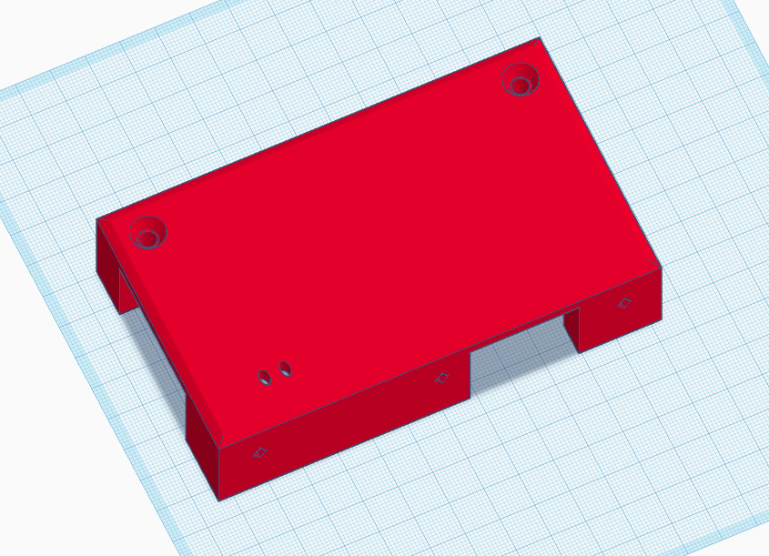 thinklearndo1's tweet photo. Modeled up the keychain + backup system case with led holes, @Raspberry_Pi version. Hope it prints out as well as it looks :) Used @tinkercad to model it. There will be one red led and one green led, to show the status of the system. https://t.co/txlgLXzXJe