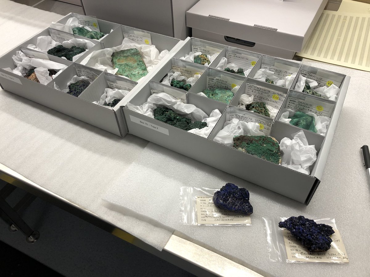 kristraining's tweet photo. A little Malachite to end the working week #notyetmineralmonday #newmuseumcollections @qldmuseum … stay tuned to see what mineral we process next (small hint in the third picture!) https://t.co/TPaQSttiix