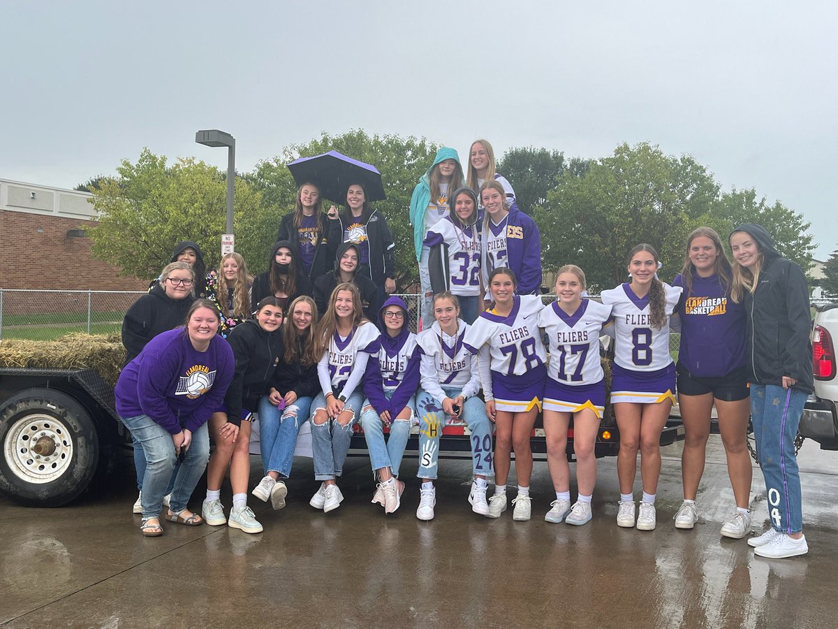 Happy Homecoming! 💜🏐💛 Flier Volleyball is back at it tomorrow for the BEC 5th place game at 1:30 against Sioux Valley! Game will be in Chester! Good luck tonight <a href="/FliersFootball/">Fliers Football</a>