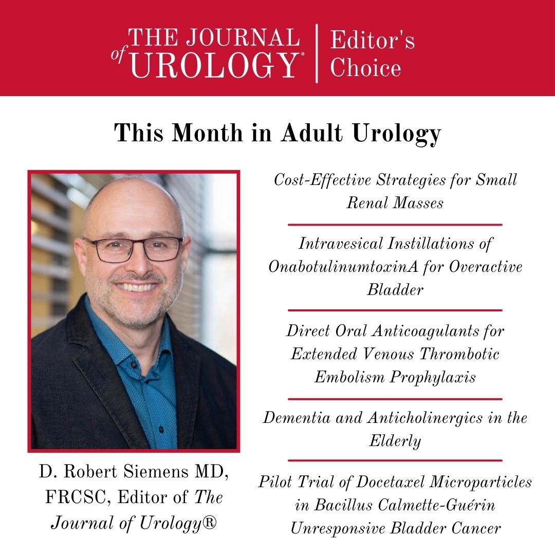The Top 5 Editor's Choice Featured Articles of JU's September Edition are in‼️ Picked by JU Editor, Dr. Robert Siemens (@siemensr) Thread (1/6) #urology 🔗 auajournals.org/doi/10.1097/JU…