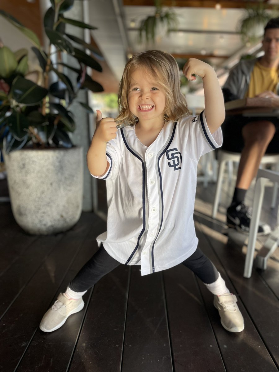 Bought this in San Diego 5 years ago and today my own kid wore it for the first time 😭