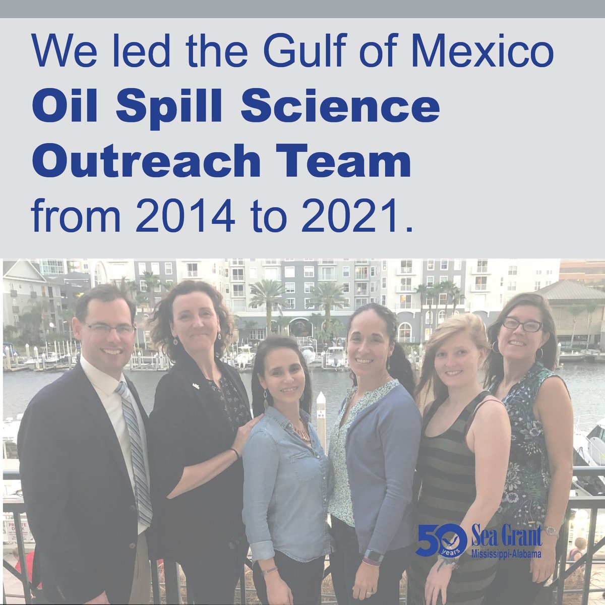 MSALSeaGrant's tweet photo. The #SeaGrant Gulf of Mexico Oil Spill Science Outreach Team (@FloridaSeaGrant, @LASeaGrant, @TexasSeaGrant) identified the best peer-reviewed science from the Deepwater Horizon oil spill and shared the findings. Find the team’s products: https://t.co/dpSK5w4MNU. #MASGC50 https://t.co/jLOK4OFEo7