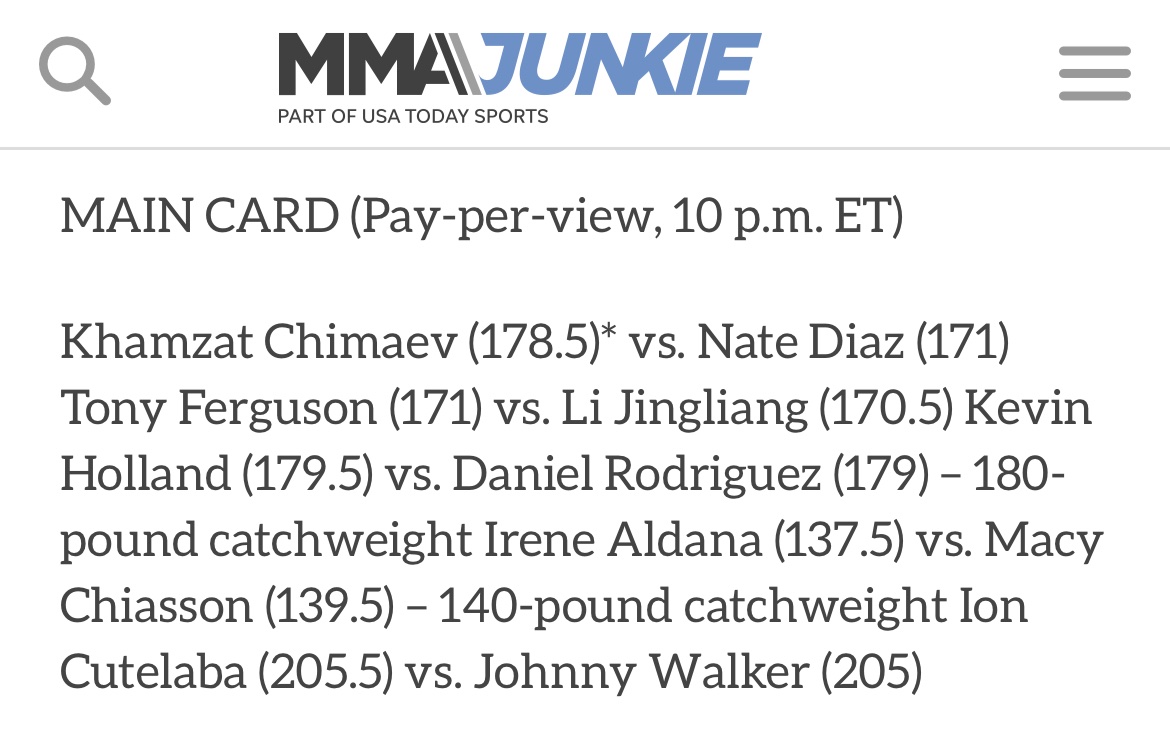 jerry_CPFC's tweet photo. What a coincidence that Kevin Holland’s fight was at catch weight that happens to be at Khamzat Chimaev’s weight class. 

Sounds like this was almost pre planned… 
#UFC279 
#ufc https://t.co/qghInMHkjx