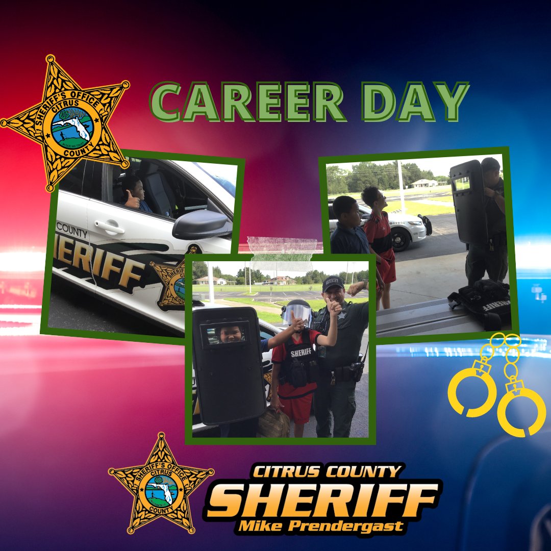 SheriffCitrus's tweet photo. Career day in Ms. Braultโs class at Citrus Springs Middle School was a hit! Two enthusiastic students really took an interest in pursing a future career with Law Enforcement.
#CCSOConnecting #JoinOurTeam #CouldBeFutureOfficers
1726 https://t.co/mCOhcWcvev